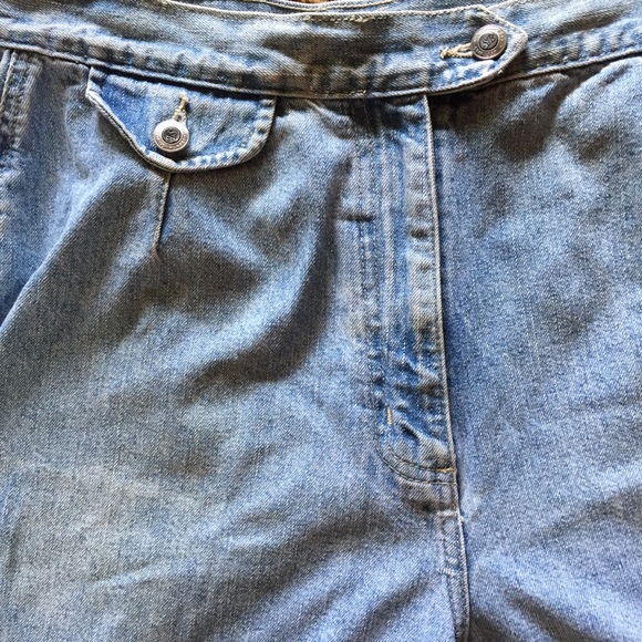 Vintage Denim High Waisted Shorts - Picture 2 of 7